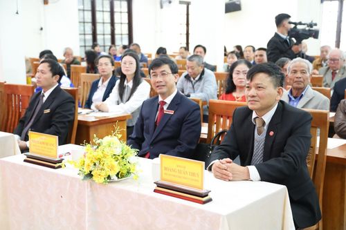 Phó Chủ nhiệm Ủy ban Kiểm tra Tỉnh ủy Lâm Đồng Hoàng Xuân Thùy và các đại biểu tham dự
