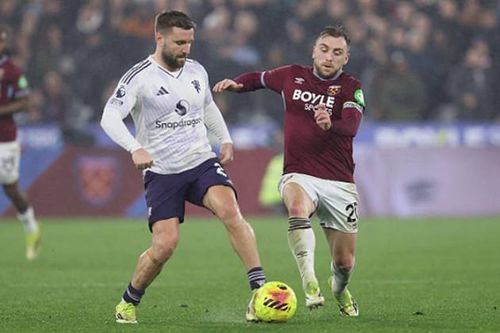 Hậu vệ: Luke Shaw – 7.1 Shaw không chỉ ngăn chặn tốt Bowen mà còn suýt ghi bàn từ tình huống phối hợp đá phạt góc.