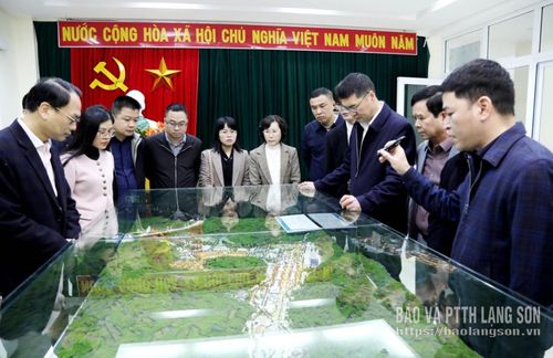Đoàn công tác của Thị Bằng Tường, Quảng Tây (Trung Quốc) khảo sát phương án triển khai Khu hợp tác du lịch qua biên giới Tân Thanh – Pò Chài