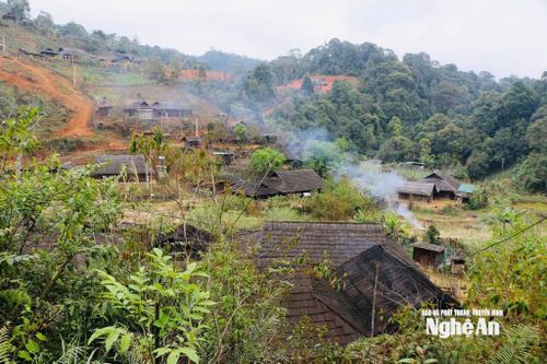 Một góc bản Huồi Mới xã Tri Lễ. Ảnh: K.L