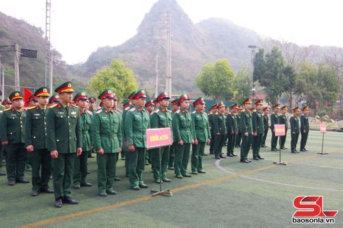 Các cơ quan, đơn vị Bộ CHQS tỉnh tham dự Lễ phát động Tết trồng cây.