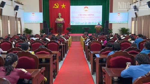 Quang cảnh buổi lễ.
