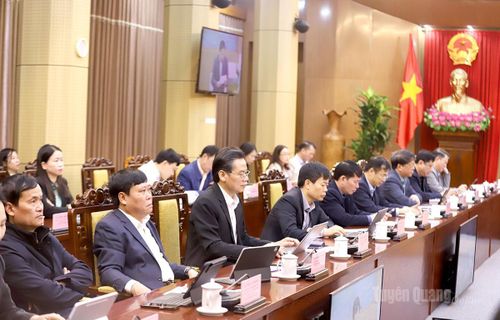 Các đồng chí thành viên Ban Chỉ đạo Bầu cử, Ủy ban Bầu cử tỉnh dự hội nghị.