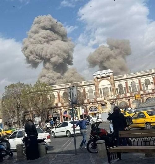 Một địa điểm ở thủ đô Tehran bị Israel tấn công. Ảnh: TELEGRAM