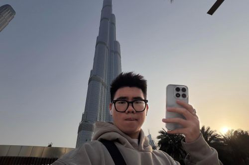 Duy An bị mắc kẹt tại Dubai (UAE) vì các chuyến bay bị hoãn. Ảnh: NVCC.