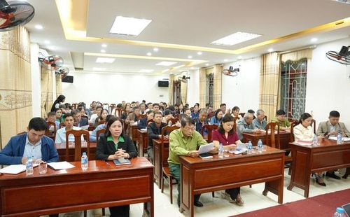 Xã Thanh Oai đẩy mạnh tuyên truyền giúp cán bộ, đảng viên và nhân dân nhận thức đầy đủ về ý nghĩa, tầm quan trọng của cuộc bầu cử. Ảnh: Nguyễn Lý