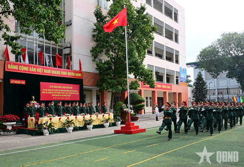  Nội dung duyệt đội ngũ tại Lễ ra quân huấn luyện.