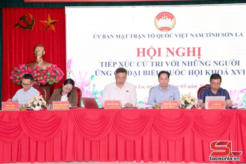 Các ứng cử viên dự hội nghị.
