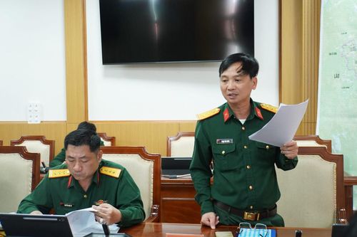 Lãnh đạo các đơn vị phát biểu ý kiến tại hội nghị. Ảnh: HẢI HÀ