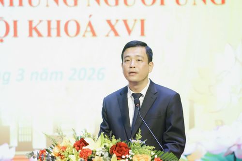 Chủ tịch Ủy ban MTTQ Việt Nam tỉnh Nguyễn Thành Đồng phát biểu