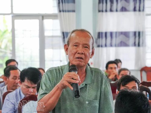 Cử tri Nguyễn Văn Do, ấp Tân Hòa, Xã Lương Thế Trân kiến nghị Trung ương quan tâm bố trí nguồn vốn cho Cà Mau phát triển các thế mạnh của tỉnh.
