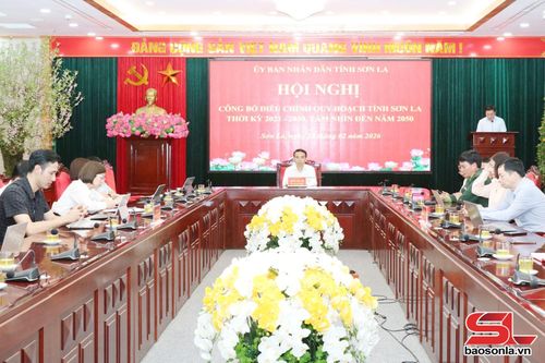 Hội nghị công bố điều chỉnh quy hoạch tỉnh Sơn La thời kỳ 2021 - 2030, tầm nhìn đến năm 2050.