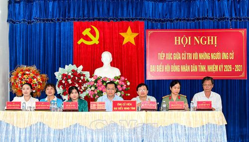 7 ứng cử đại biểu HĐND tỉnh nhiệm kỳ 2026-2031, tiếp xúc cử tri tại xã Định Thành.