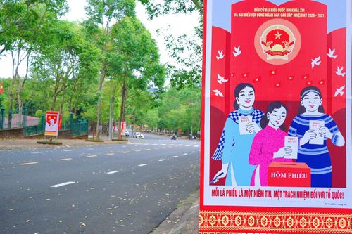 Hình ảnh tuyên truyền gần gũi, trực quan về ngày bầu cử sắp tới