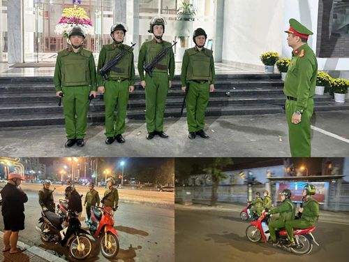 Những tổ tuần tra vũ trang của Công an phường Tây Hồ duy trì xuyên đêm trên các tuyến phố và địa bàn giáp ranh, kịp thời phát hiện và xử lý các tình huống phát sinh, giữ vững bình yên cho cơ sở. Ảnh: PV