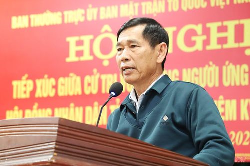 Cử tri Nguyễn Công Tam (thôn 3, xã Cẩm Lạc) kiến nghị có chính sách hỗ trợ người dân thiệt hại nặng sau các trận bão lớn năm 2025.