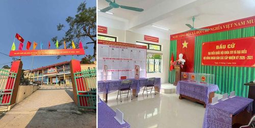 Công tác chuẩn bị bầu cử tại Điểm trường Nà Roác, Trường Tiểu học Bạch Đằng, xã Bạch Đằng (Cao Bằng) đã được hoàn tất.