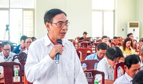 Cử tri Trần Thế Trung, ấp Kiến Vàng tin tưởng những người ứng cử đại biểu Quốc hội và đại biểu HĐND tỉnh thực hiện đúng chương trình hành động đề ra.
