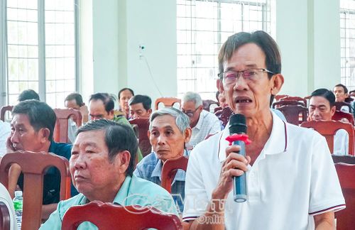 Cử tri Hồng Danh Dự, ấp Rạch Gốc kỳ vọng về phát triển giao thông nông thôn và thủy lợi, cũng như phát triển toàn diện về giáo dục vùng nông thôn.