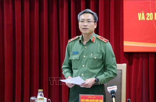 Thiếu tướng Nguyễn Quốc Toản, Chánh Văn phòng Bộ Công an. Ảnh: Phạm Kiên/TTXVN