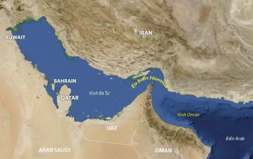Eo biển Hormuz nằm giữa Iran và bán đảo Arab, là tuyến hàng hải quan trọng bậc nhất thế giới đối với vận chuyển năng lượng.