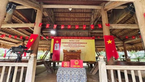 Không khí bầu cử của Khu di tích Quốc gia đặc biệt Tân Trào.