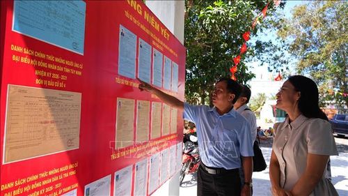 Các địa phương trong tỉnh Tây Ninh đã hoàn tất việc rà soát danh sách và in khoảng 2,4 triệu thẻ cử tri. Ảnh: Thanh Tân/TTXVN