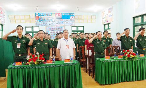 Không khí bầu cử sớm tại Đồn biên phòng Nâm Na, đứng chân trên địa bàn xã Đắk Wil (Lâm Đồng)