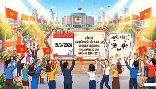 Hình ảnh trong video animation AI "Lá phiếu niềm tin" của Tỉnh đoàn Quảng Ninh. Ảnh chụp màn hình