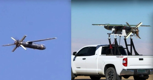 UAV Meraj-532 được gắn trên xe bán tải. Ảnh: Eurasian Times