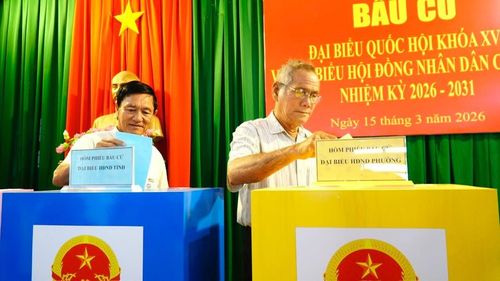 Cử tri thực hiện quyền và nghĩa vụ công dân.