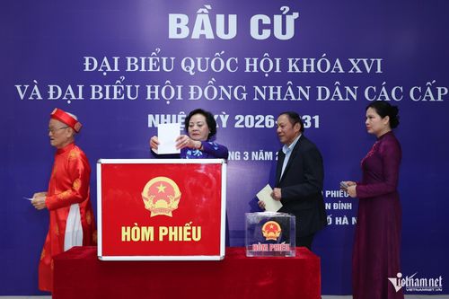 Bà Phạm Thị Thanh Trà, Bí thư Trung ương Đảng, Phó Thủ tướng Chính phủ bỏ phiếu bầu cử