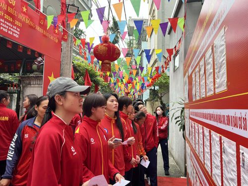 Các HLV, VĐV tập huấn tại Trung tâm Đào tạo VĐV cấp cao quốc gia tham gia bầu cử đại biểu Quốc Hội khóa XVI và bầu cử đại biểu Hội đồng nhân dân các cấp nhiệm kỳ 2026 - 2031.
