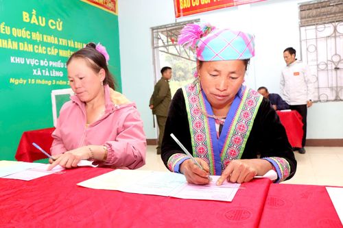 Cử tri lựa chọn những đại biểu tiêu biểu đại diện cho tiếng nói và nguyện vọng của Nhân dân.
