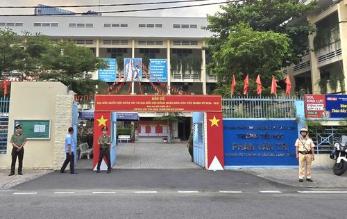 Khu vực bỏ phiếu số 7, phường Cầu Ông Lãnh, TP. Hồ Chí Minh