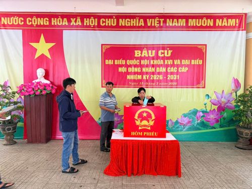 Cử tri Quảng Ngãi gửi trọn niềm tin vào từng lá phiếu bầu
