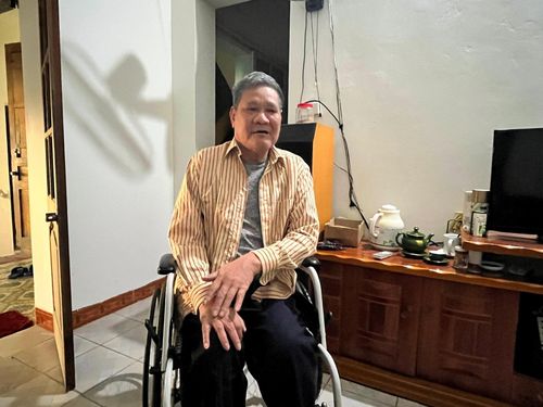 Ông Nguyễn Văn Thức, nguyên Chủ tịch Hội Người khuyết tật huyện Gia Lâm (cũ). Ảnh: Ngọc Dung