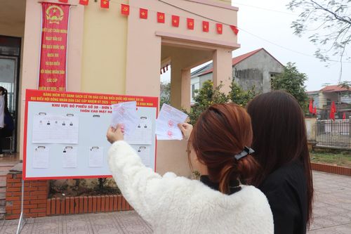 Cử tri mới háo hức đi bầu cử. Ảnh Đ.Đ