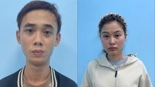 Vợ chồng Nguyễn Hoài Nam và Nguyễn Thị Vọng là các đối tượng cầm đầu đường dây. (Ảnh: Công an cung cấp)