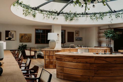  Khu spa cũng có Alchemy Bar - một không gian nơi các loại thảo mộc được phơi khô và chưng cất thành trà, tinh dầu và các bài thuốc tự nhiên. 