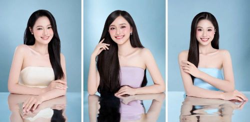 Từ trái qua: Người đẹp Phan Hải Như, Phùng Thị Diệu Linh, Lê Ngọc Như Quỳnh - Ảnh: BTC