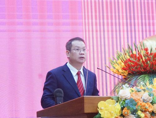 Đồng chí Nguyễn Mạnh Hùng phát biểu tại buổi lễ