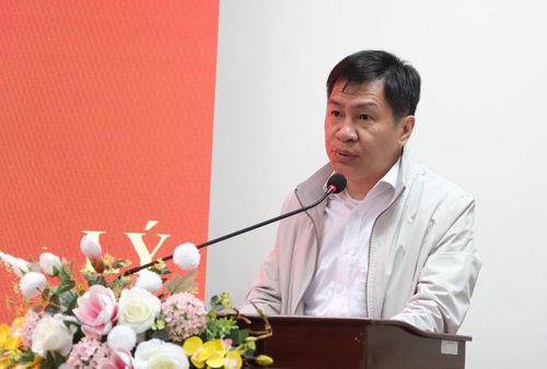 Tỉnh ủy viên, Giám đốc Sở Khoa học và Công nghệ Võ Thành Công phát biểu tại buổi lễ