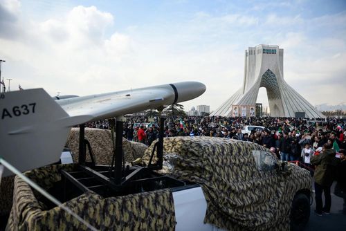 Drone trở thành quân bài hỏa lực của Iran. Ảnh: Bloomberg.