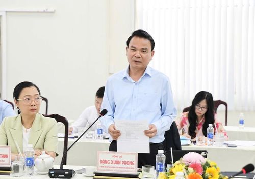 Phó Chủ nhiệm Thường trực Văn phòng Chính phủ Đặng Xuân Phong phát biểu tại buổi làm việc - Ảnh: VGP/Thu Giang