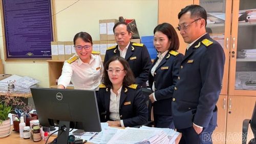 Cán bộ ngành thuế tỉnh Lào Cai thường xuyên trao đổi nghiệp vụ.