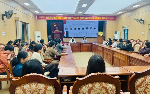 Các tổ chức chính trị - xã hội thuộc khối Mặt trận tổ chức Hội nghị mạn đàm tiểu sử các ứng cử viên đại biểu Quốc hội khóa XVI và đại biểu HĐND các cấp nhiệm kỳ 2026-2031. Ảnh: ĐH.