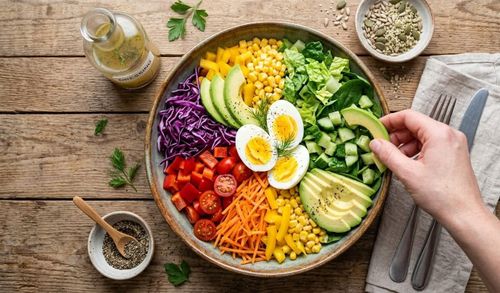 Các loại rau củ nhiều màu sắc giàu chất chống oxy hóa.
