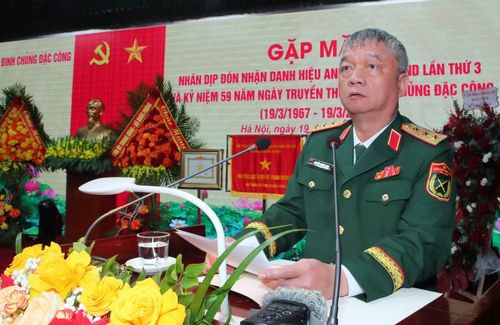 Thượng tướng Nguyễn Quang Ngọc - Thứ trưởng Bộ Quốc phòng, phát biểu tại chương trình.