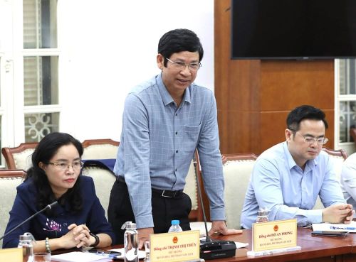 Thứ trưởng Hồ An Phong phát biểu
